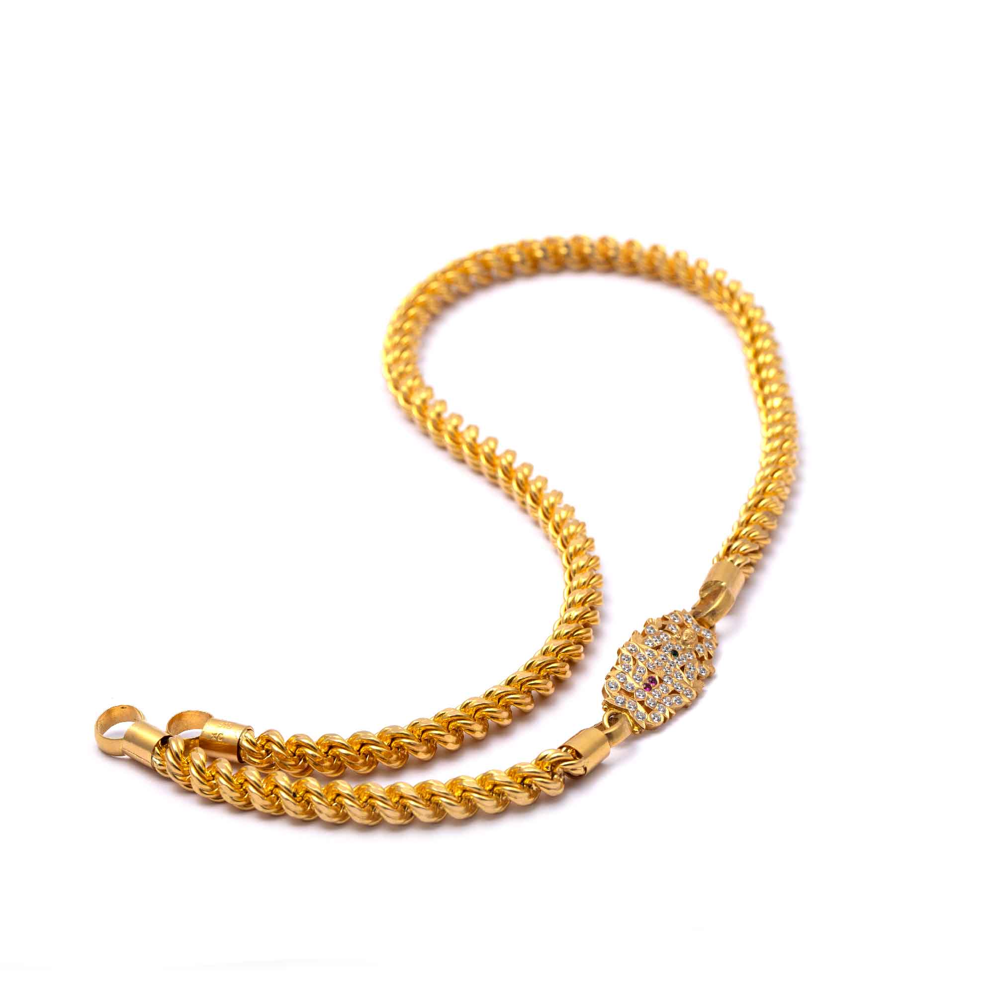 stylish small link gold chain