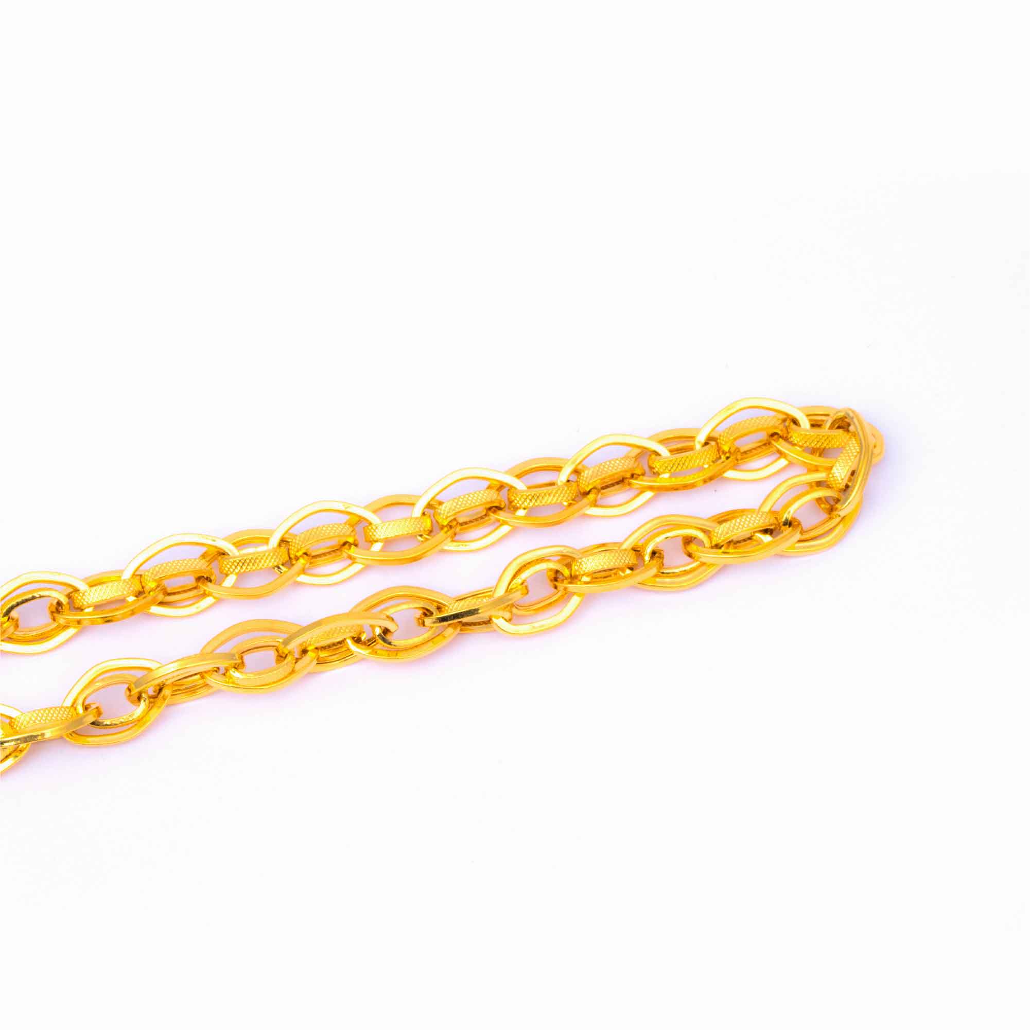 classic glossy matt finish gold chain