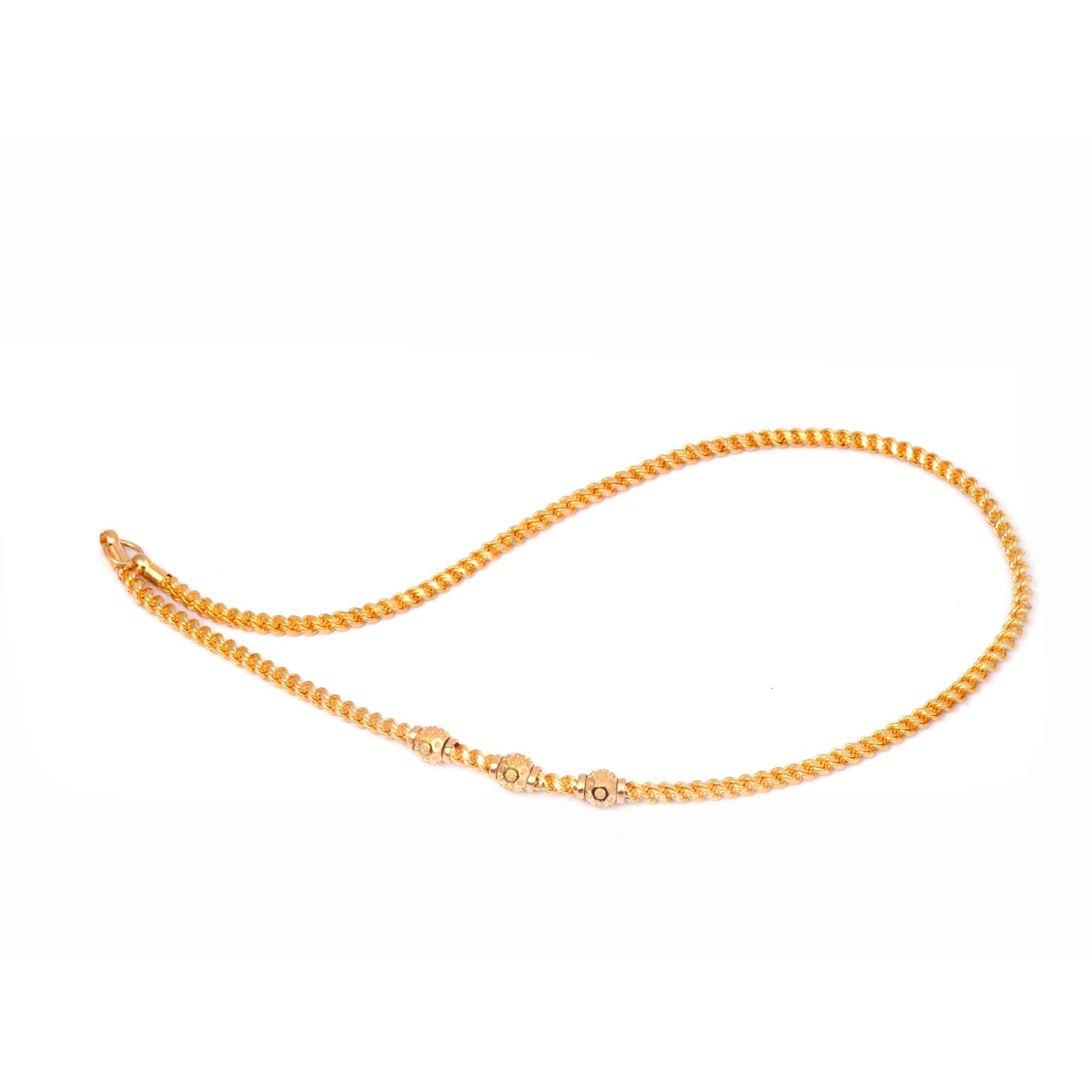 scintillating multi stone balls gold chain